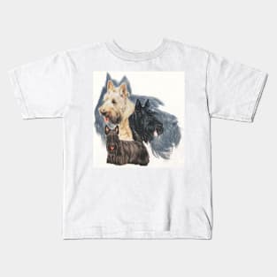 Scottish Terrier Montage Kids T-Shirt